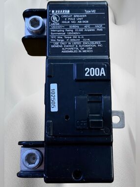 200A Murray Circuit Breaker - Type M2